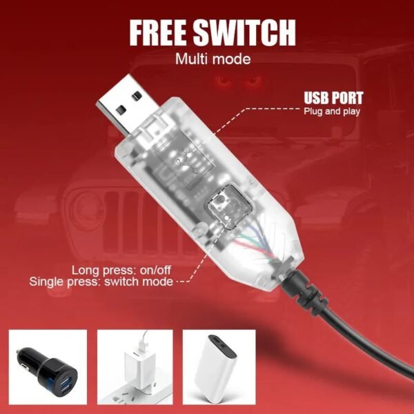 إضاءة led ديناميكية على شكل عيون متحركة
