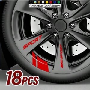 ملصقات رياضية عاكسة لعجلات السيارات