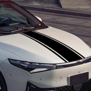 ملصق سيارة مخطط لغطاء محرك السيارة (نسخة)