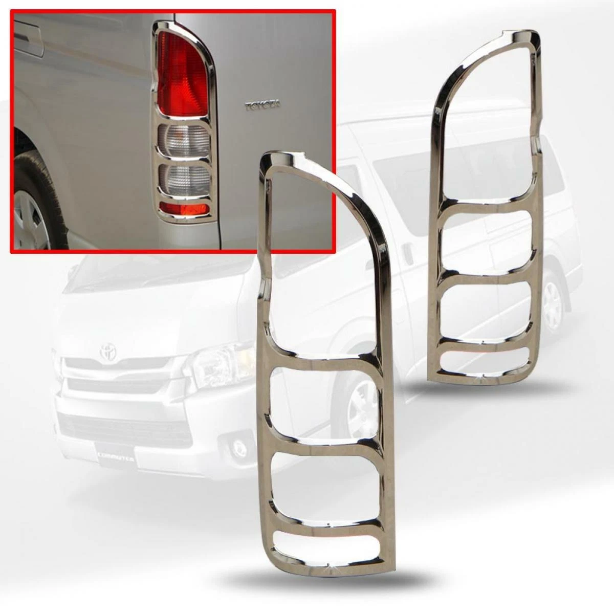 نيكل (كروم) اسطب خلفي باص هيس HIACE