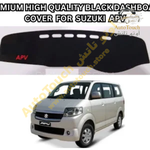 premium black dashboard cover with logo fits suzuki apv 128203065